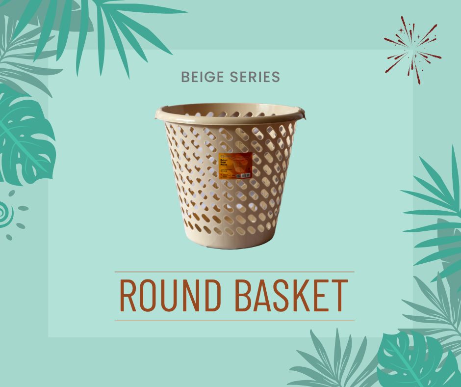 Round Laundry Basket — Large