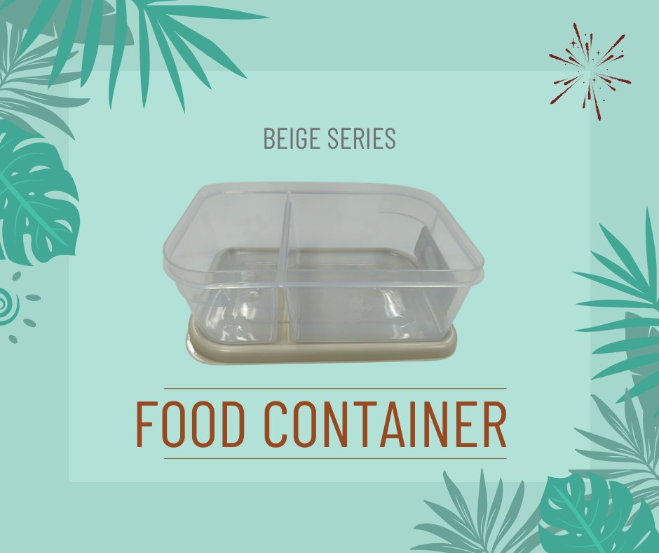 2 Compartment Food Container - 1.2L