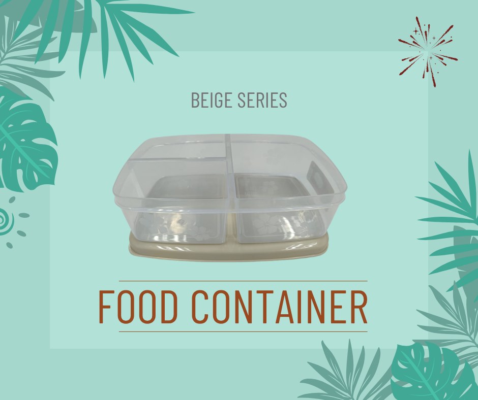 3 Compartment Food Container - 1.85L